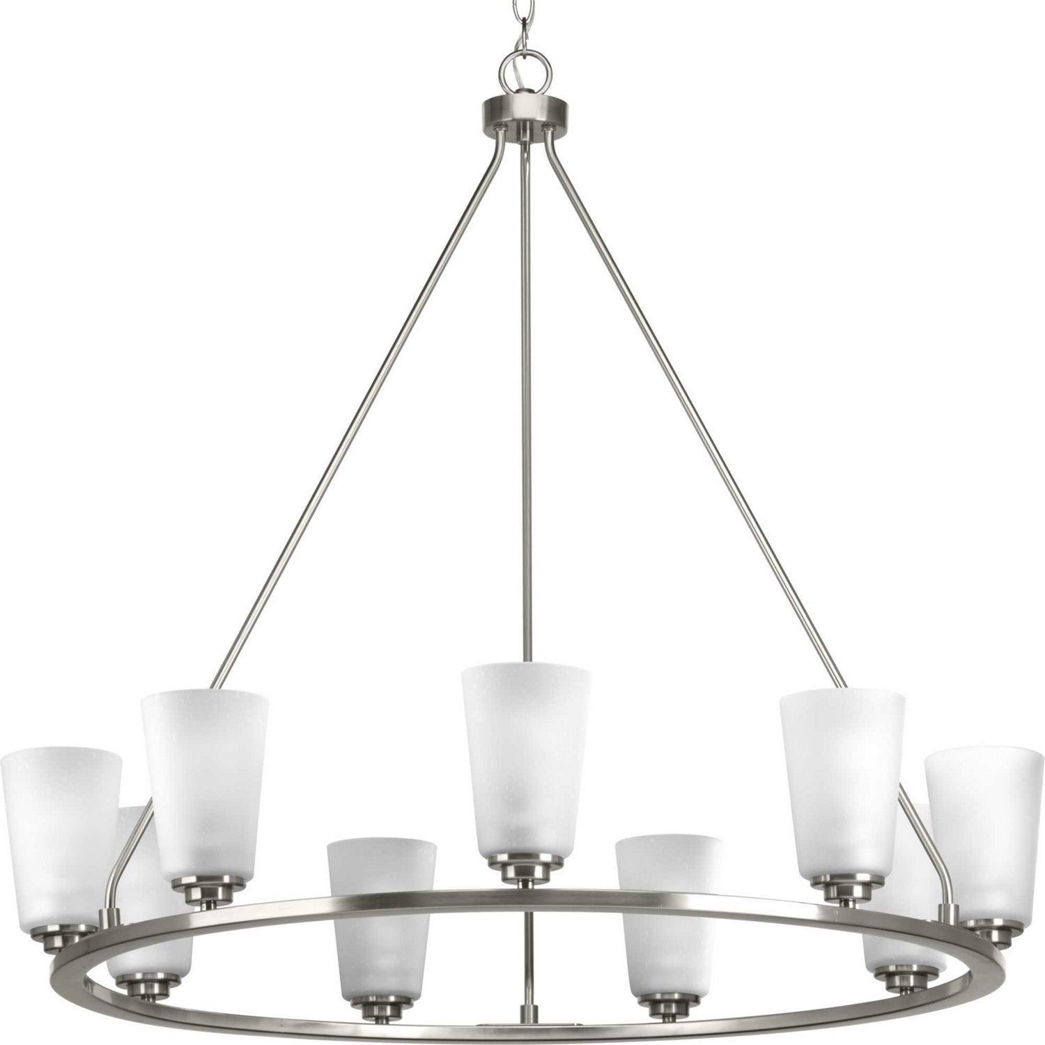 Progress Lighting - P400016-009 - Nine Light Chandelier - Debut - Brushed Nickel