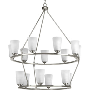 Progress Lighting - P400017-009 - 15 Light Chandelier - Debut - Brushed Nickel