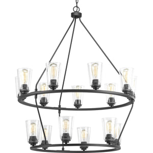 Progress Lighting - P400017-143 - 15 Light Chandelier - Debut - Graphite