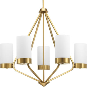 Progress Lighting - P400022-109 - Five Light Chandelier - Elevate - Brushed Bronze