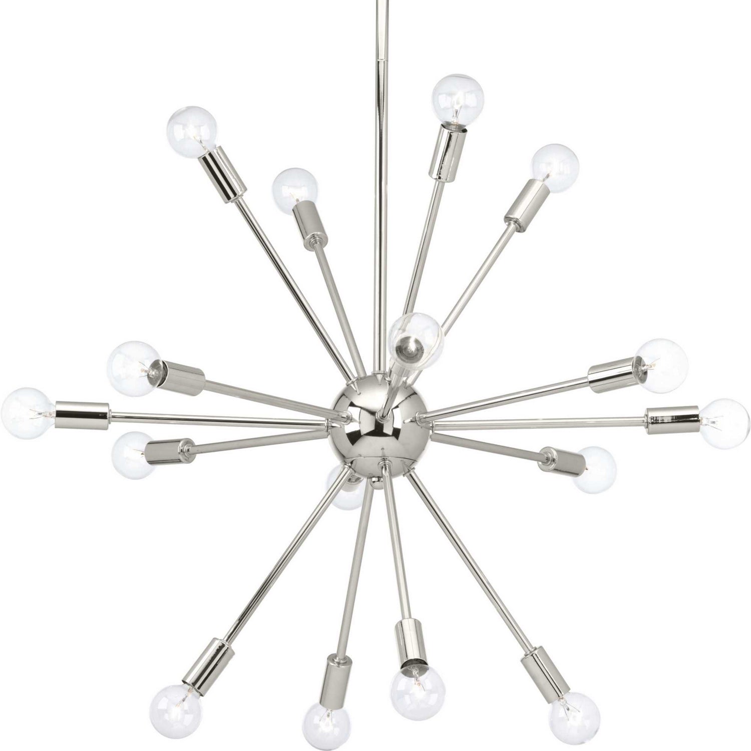 Progress Lighting - P400041-104 - 16 Light Chandelier - Ion - Polished Nickel