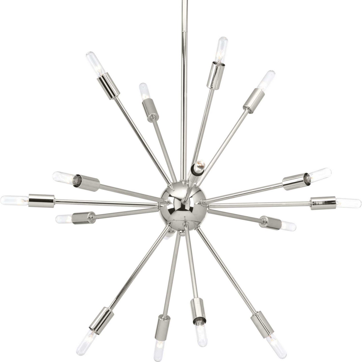 Progress Lighting - P400041-104 - 16 Light Chandelier - Ion - Polished Nickel