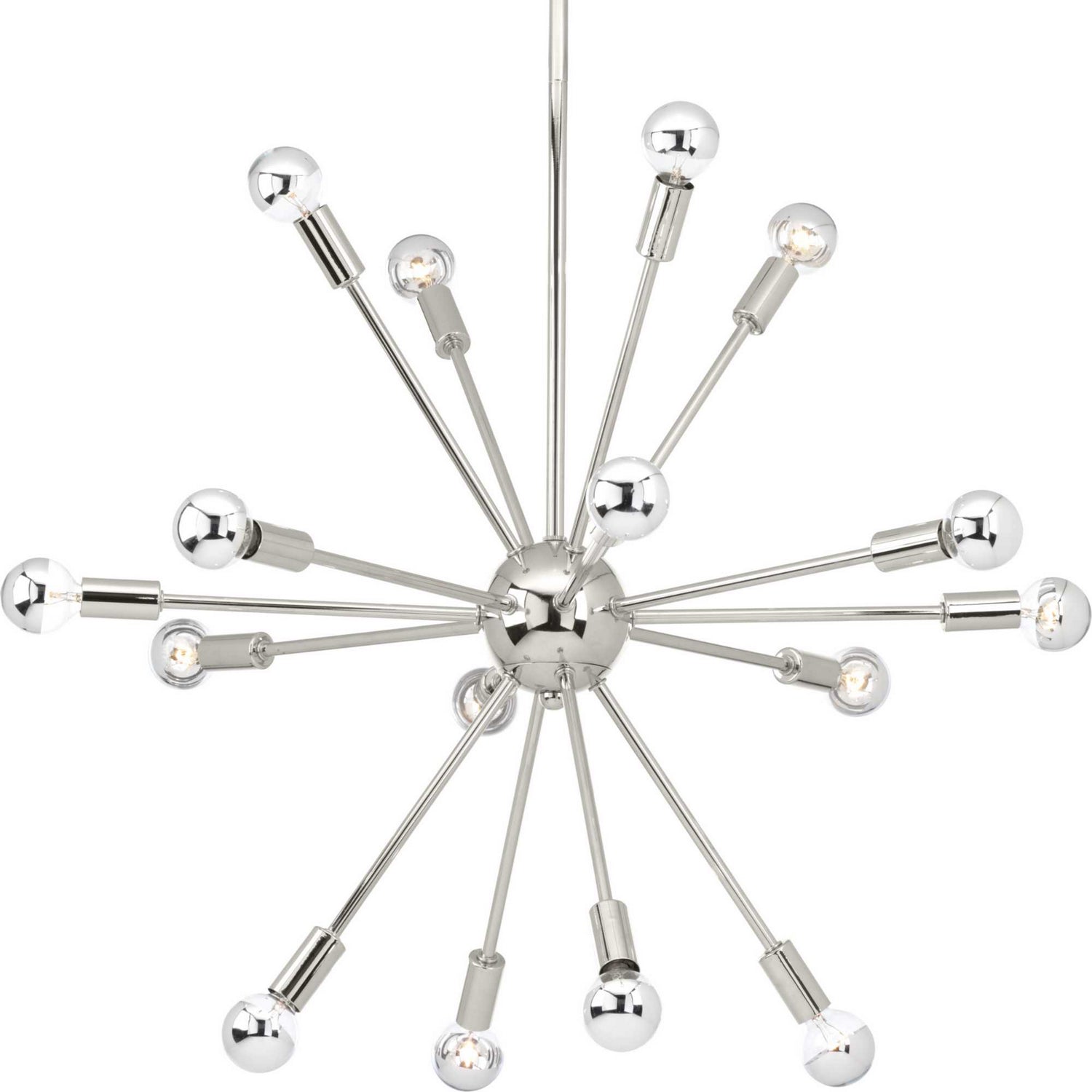 Progress Lighting - P400041-104 - 16 Light Chandelier - Ion - Polished Nickel