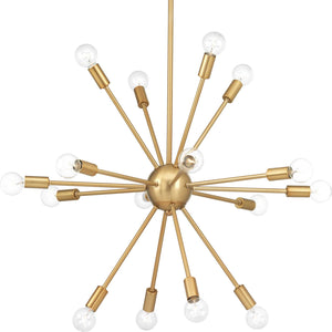 Progress Lighting - P400041-109 - 16 Light Chandelier - Ion - Brushed Bronze