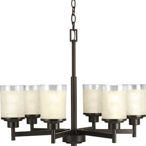 Progress Lighting - P4758-20 - Six Light Chandelier - Alexa - Antique Bronze