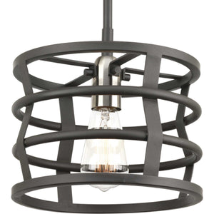 Progress Lighting - P500010-143 - One Light Mini Pendant - Remix - Graphite