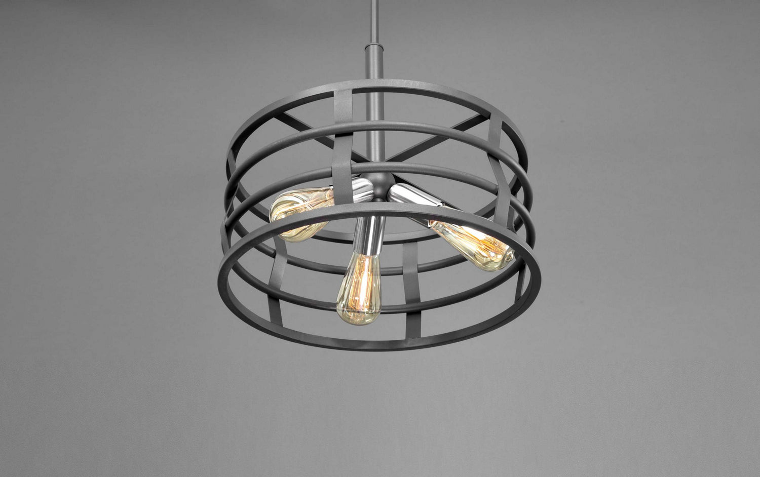 Progress Lighting - P500011-143 - Three Light Pendant - Remix - Graphite