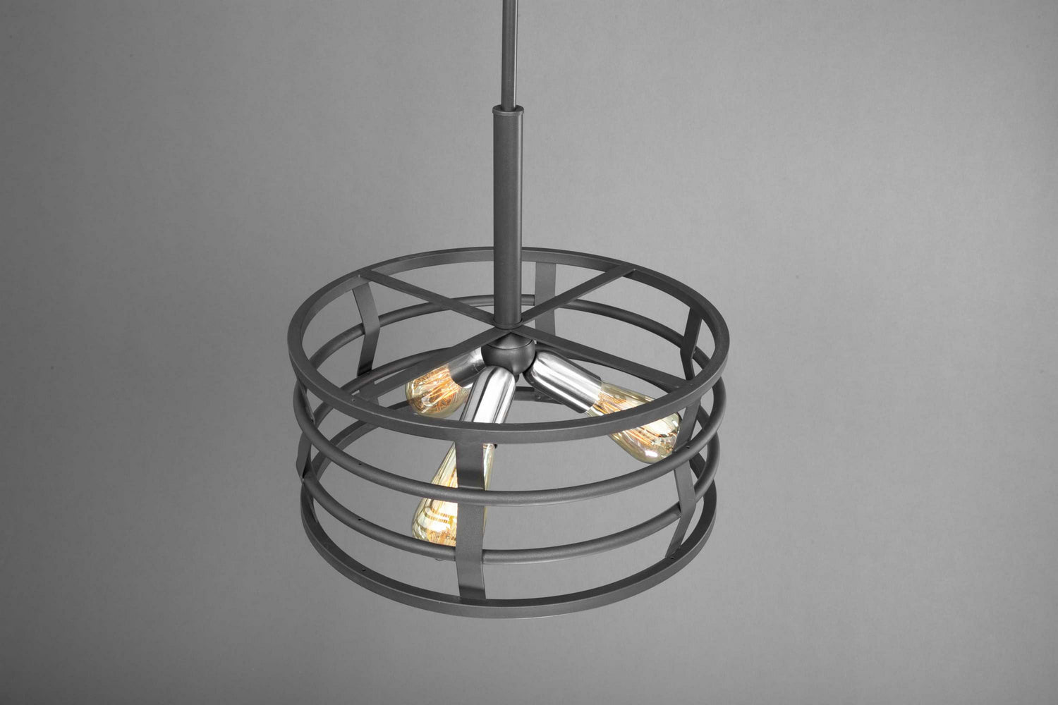 Progress Lighting - P500011-143 - Three Light Pendant - Remix - Graphite