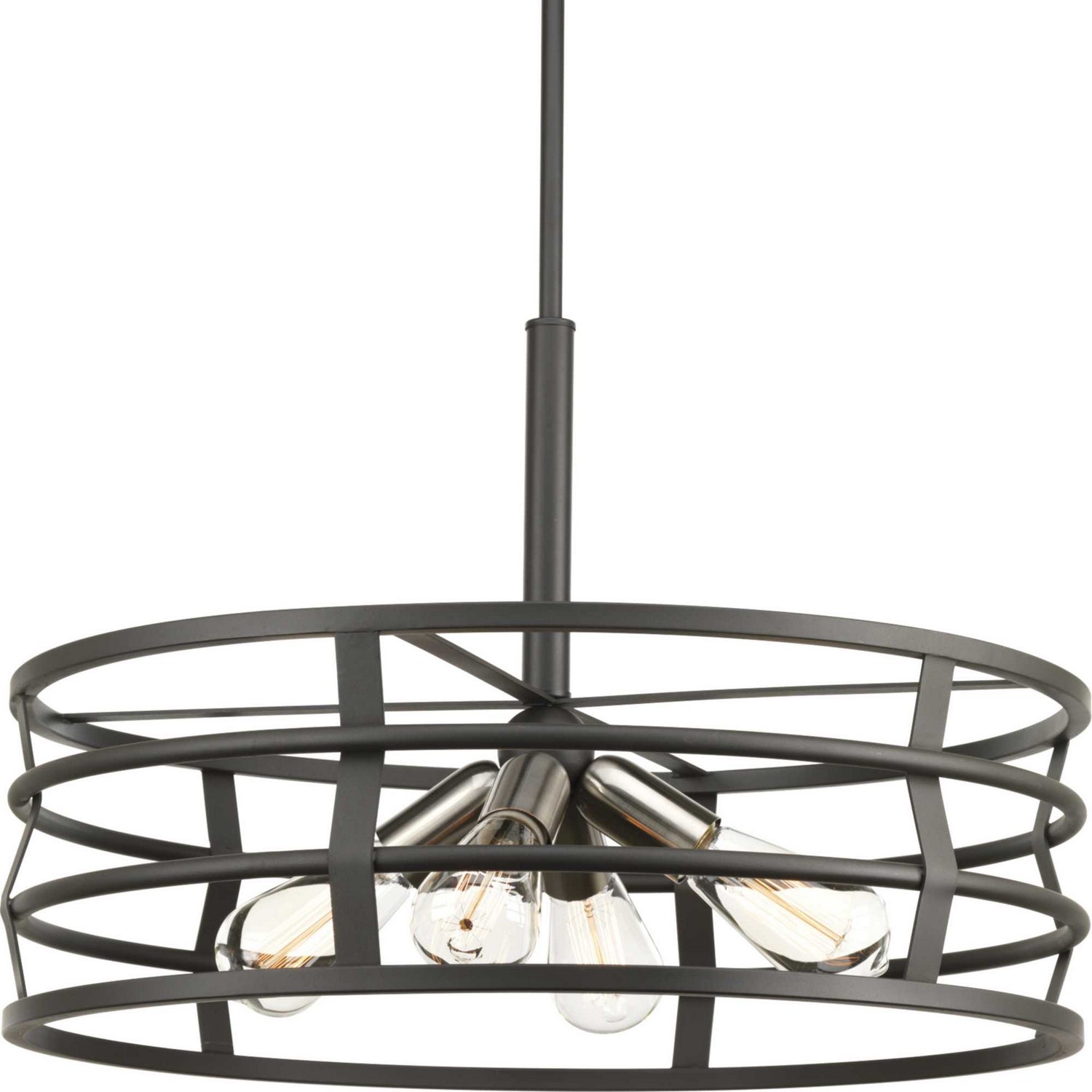 Progress Lighting - P500012-143 - Four Light Pendant - Remix - Graphite