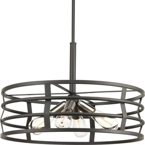 Progress Lighting - P500012-143 - Four Light Pendant - Remix - Graphite