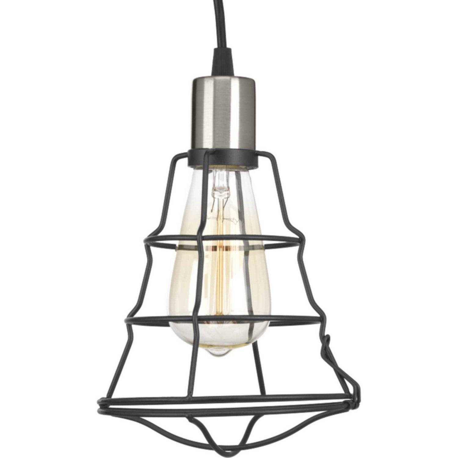 Progress Lighting - P500021-143 - One Light Mini Pendant - Gauge - Graphite