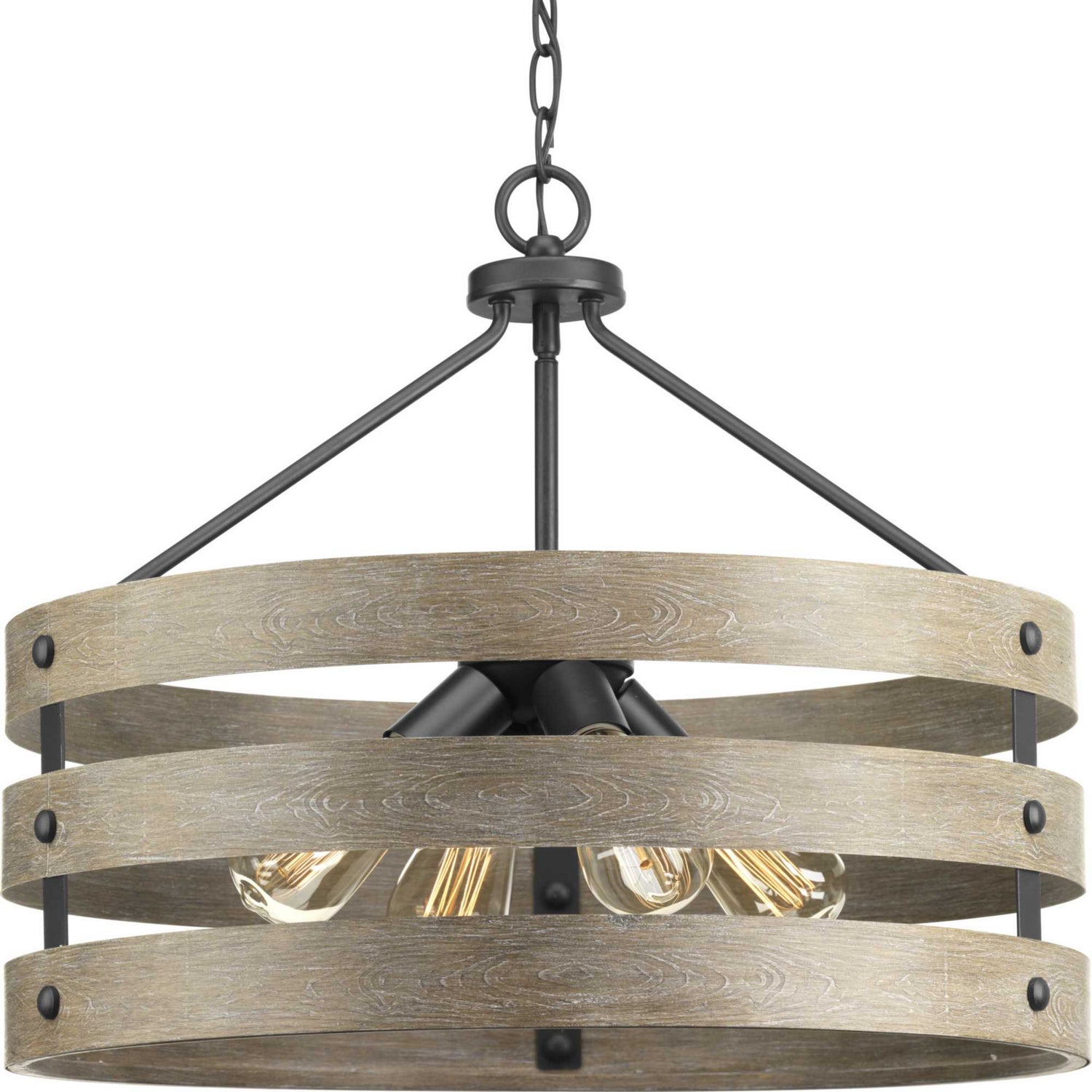 Progress Lighting - P500023-143 - Four Light Pendant - Gulliver - Graphite