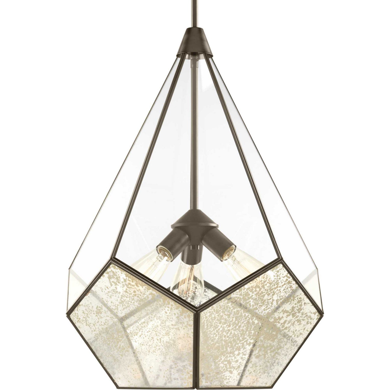 Progress Lighting - P5322-20 - Three Light Pendant - Cinq - Antique Bronze