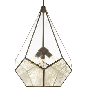 Progress Lighting - P5322-20 - Three Light Pendant - Cinq - Antique Bronze