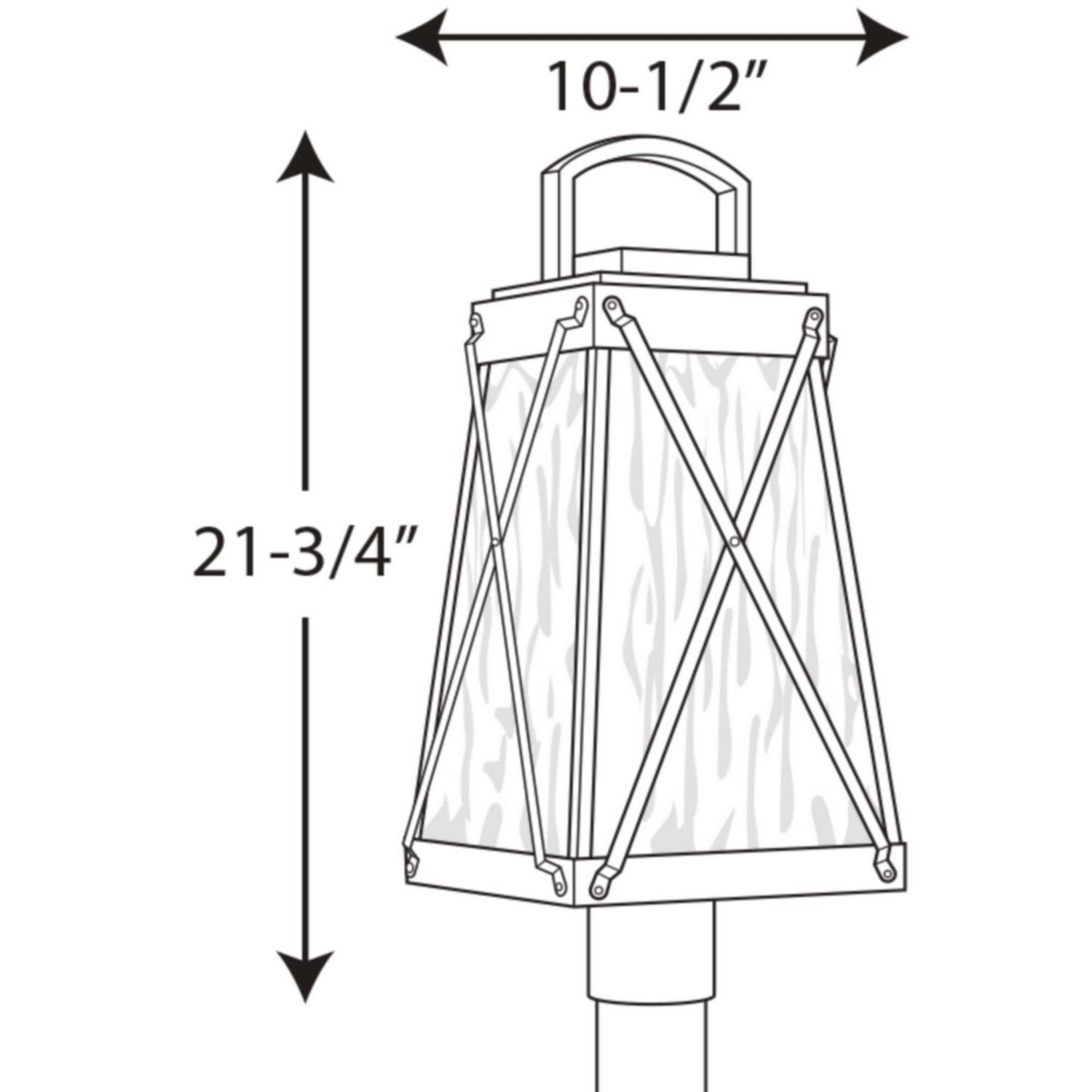 Progress Lighting - P540009-020 - One Light Post Lantern - Creighton - Antique Bronze