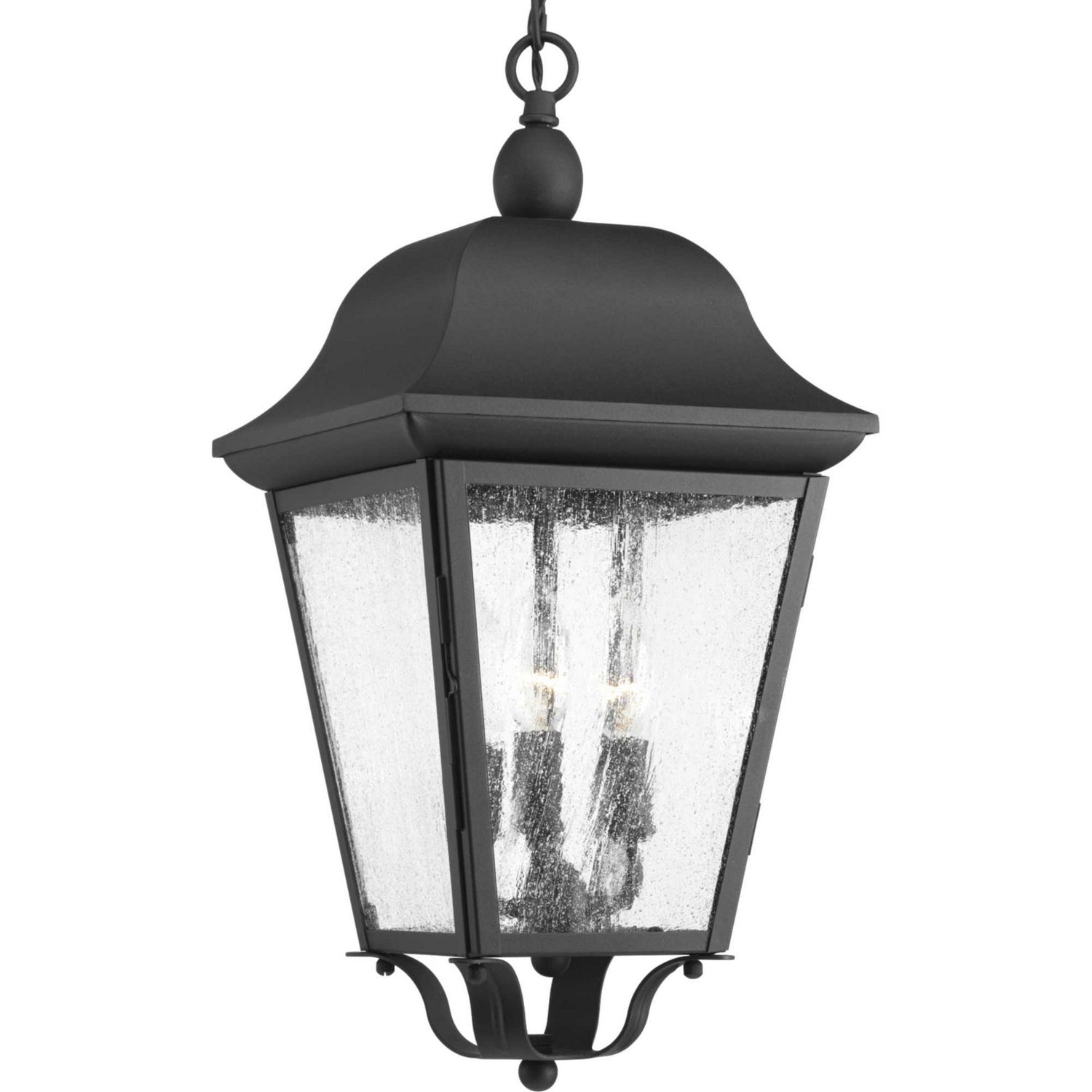 Progress Lighting - P550001-031 - Three Light Hanging Lantern - Kiawah - Black