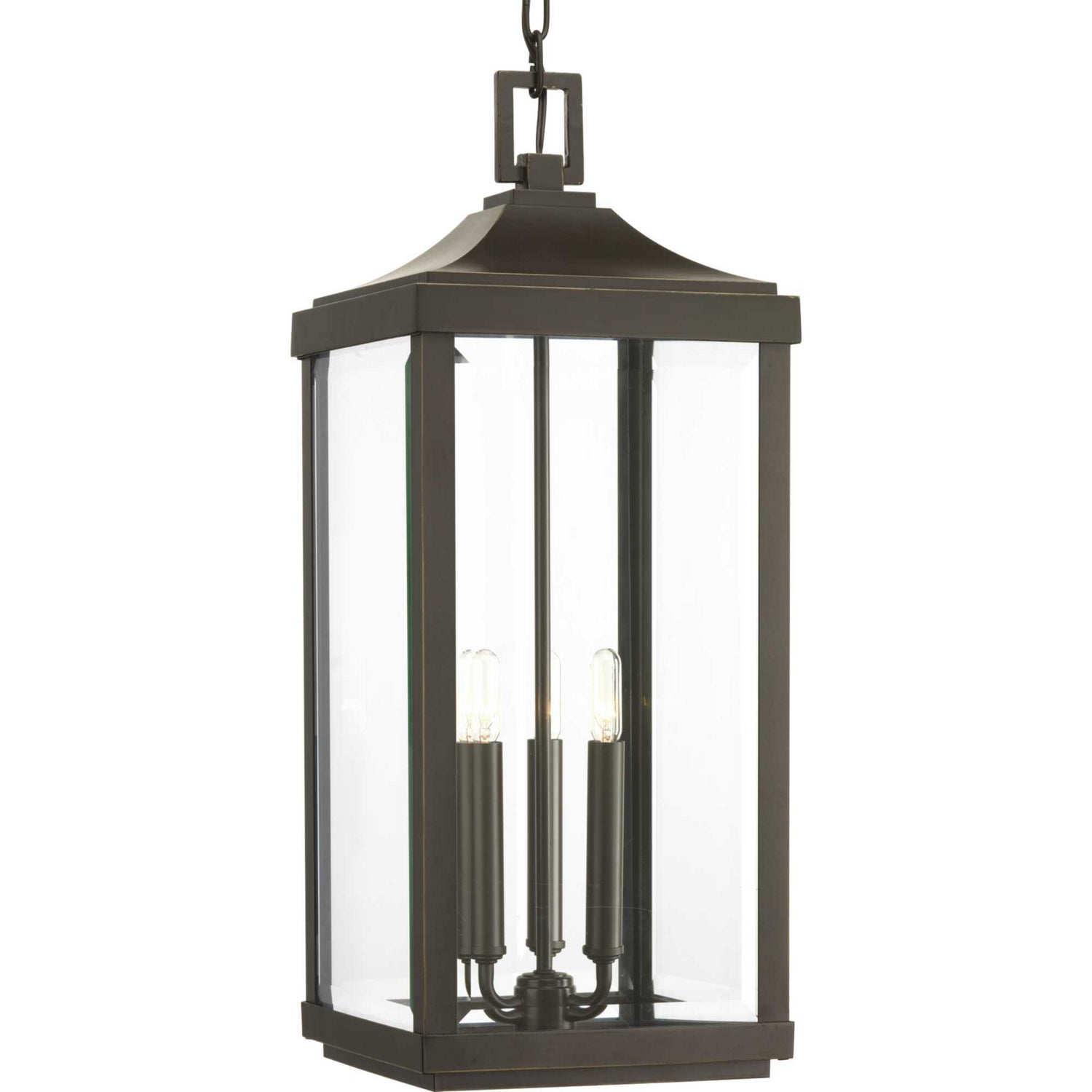 Progress Lighting - P550004-020 - Three Light Hanging Lantern - Gibbes Street - Antique Bronze