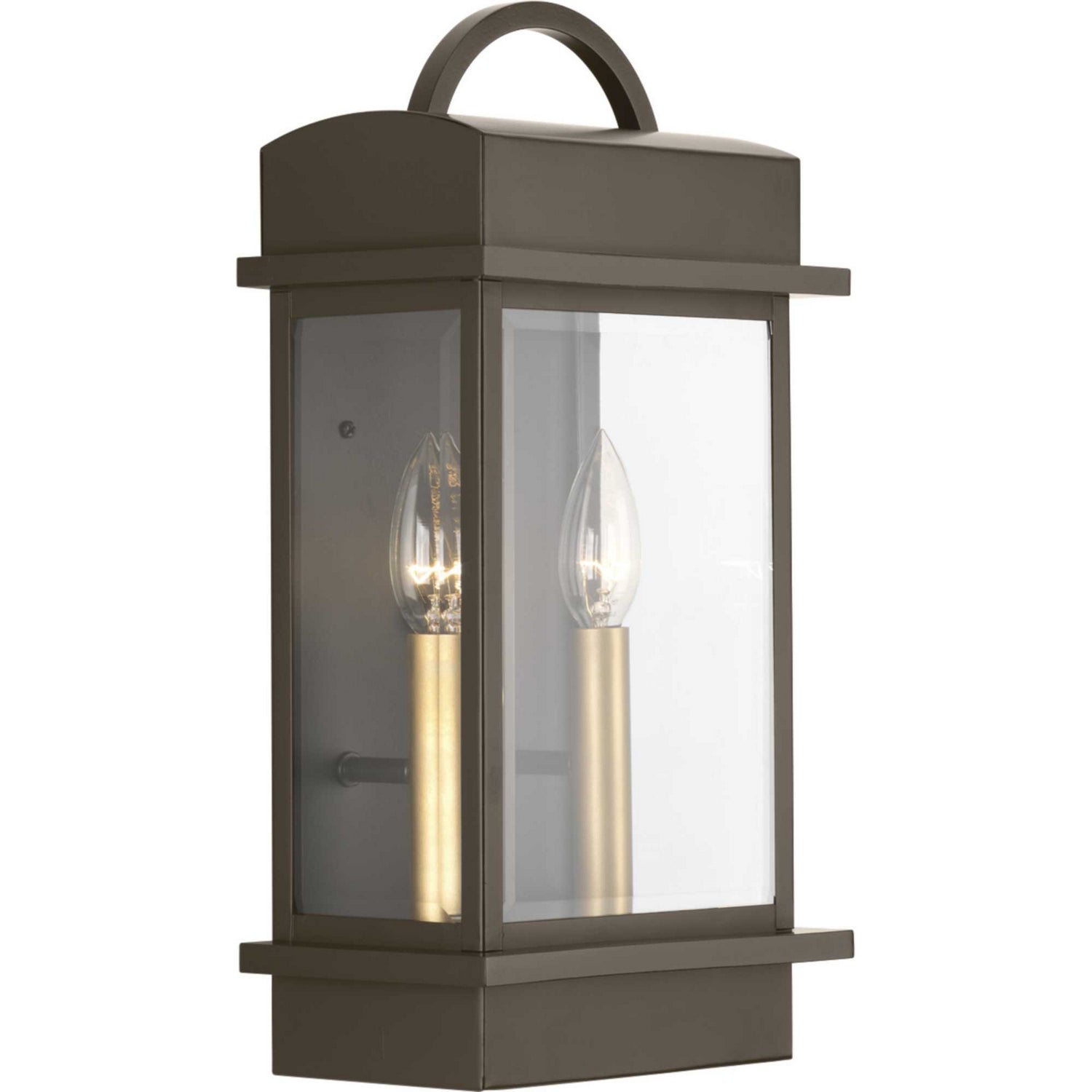 Progress Lighting - P560002-020 - Two Light Wall Lantern - Santee - Antique Bronze