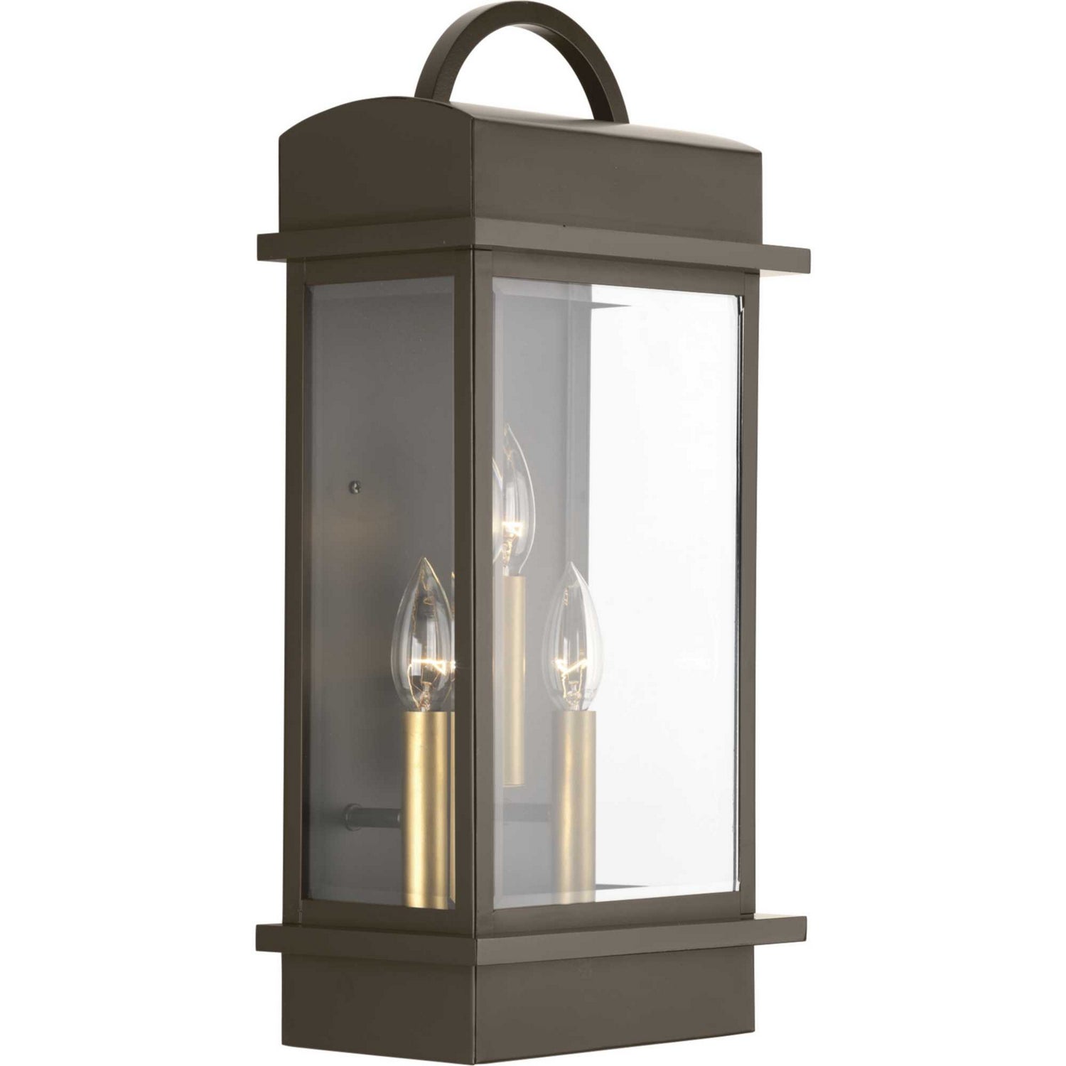 Progress Lighting - P560003-020 - Three Light Large Wall Lantern - Santee - Antique Bronze