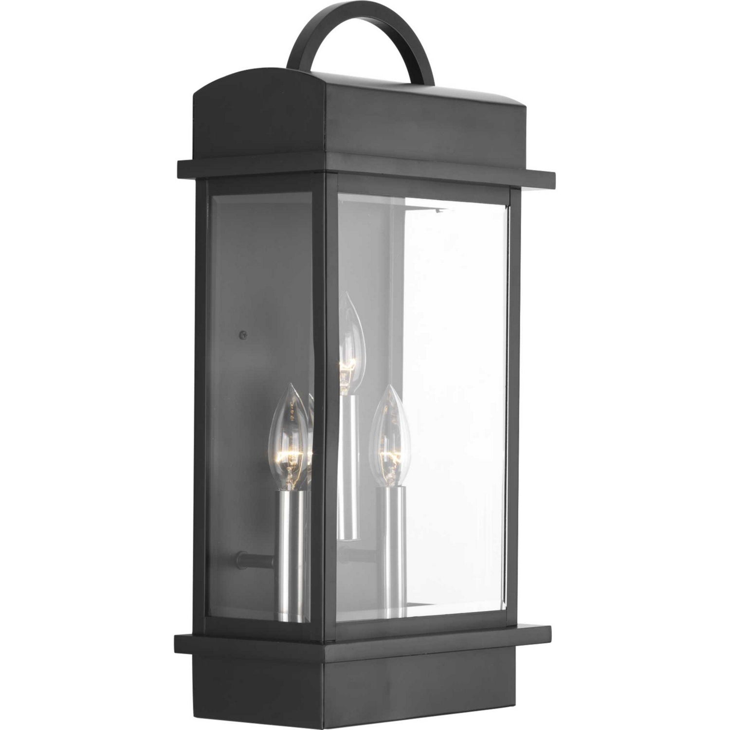 Progress Lighting - P560003-031 - Three Light Large Wall Lantern - Santee - Black