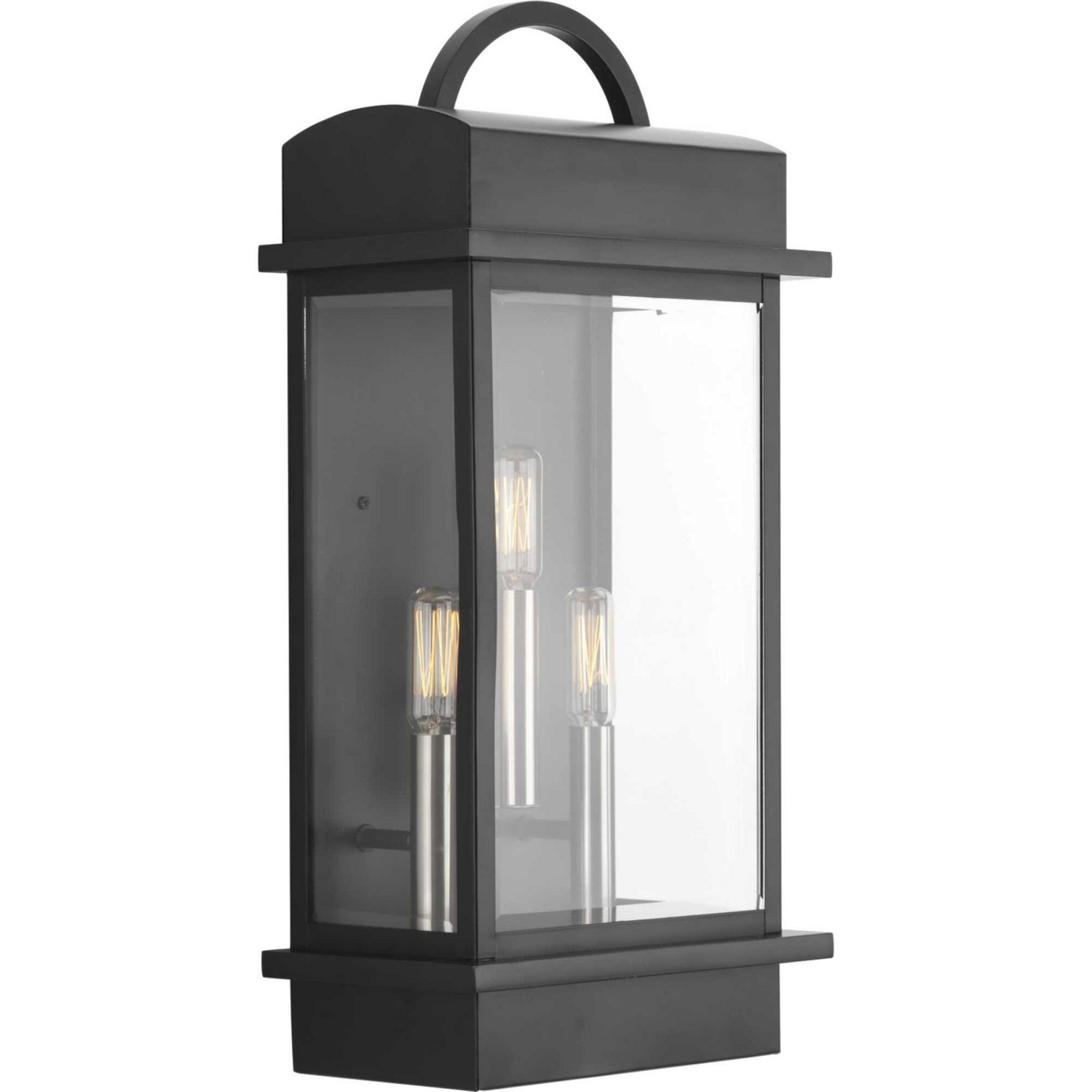 Progress Lighting - P560003-031 - Three Light Large Wall Lantern - Santee - Black