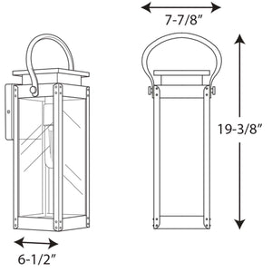 Progress Lighting - P560005-135 - One Light Wall Lantern - Union Square - Stainless Steel