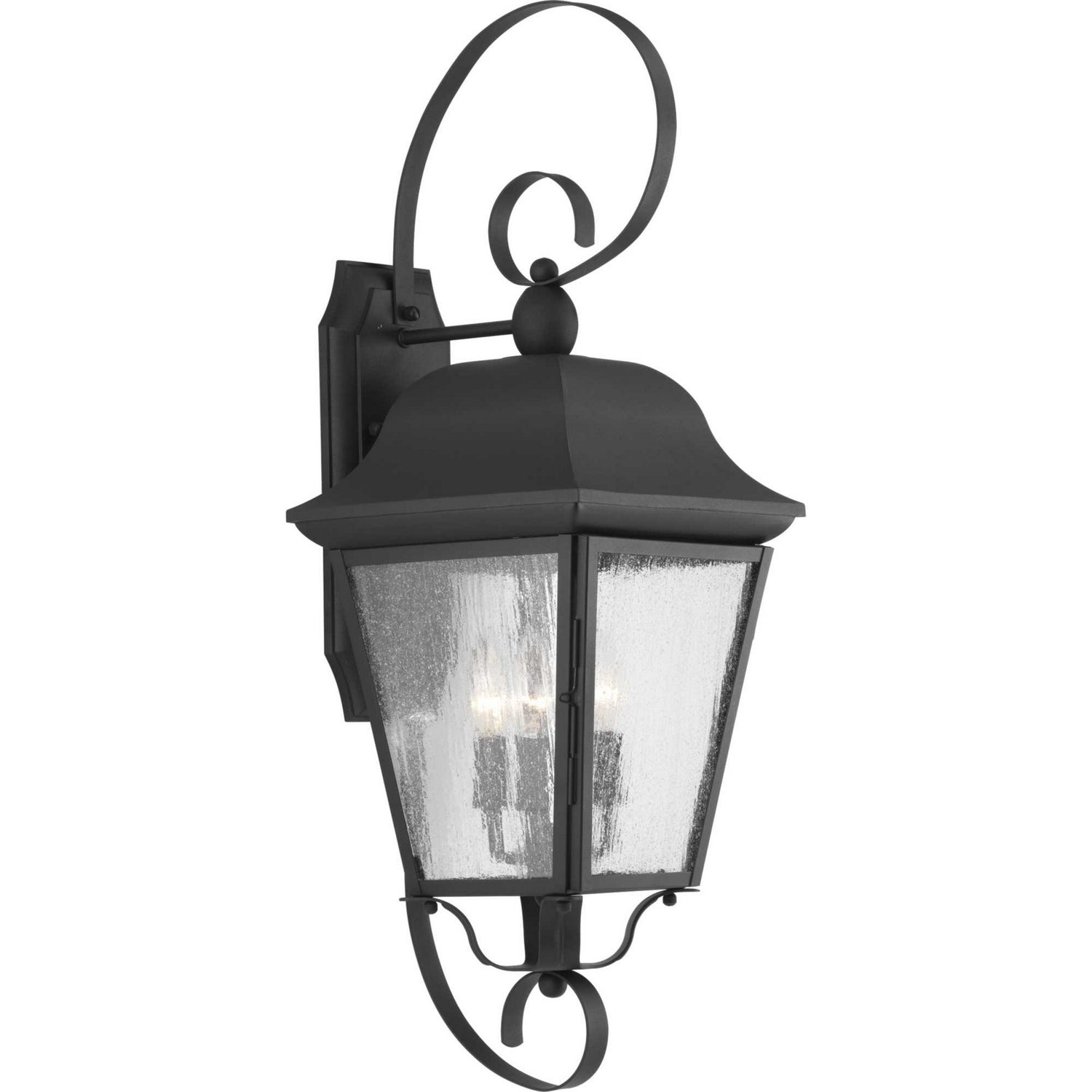 Progress Lighting - P560012-031 - Three Light Large Wall Lantern - Kiawah - Black