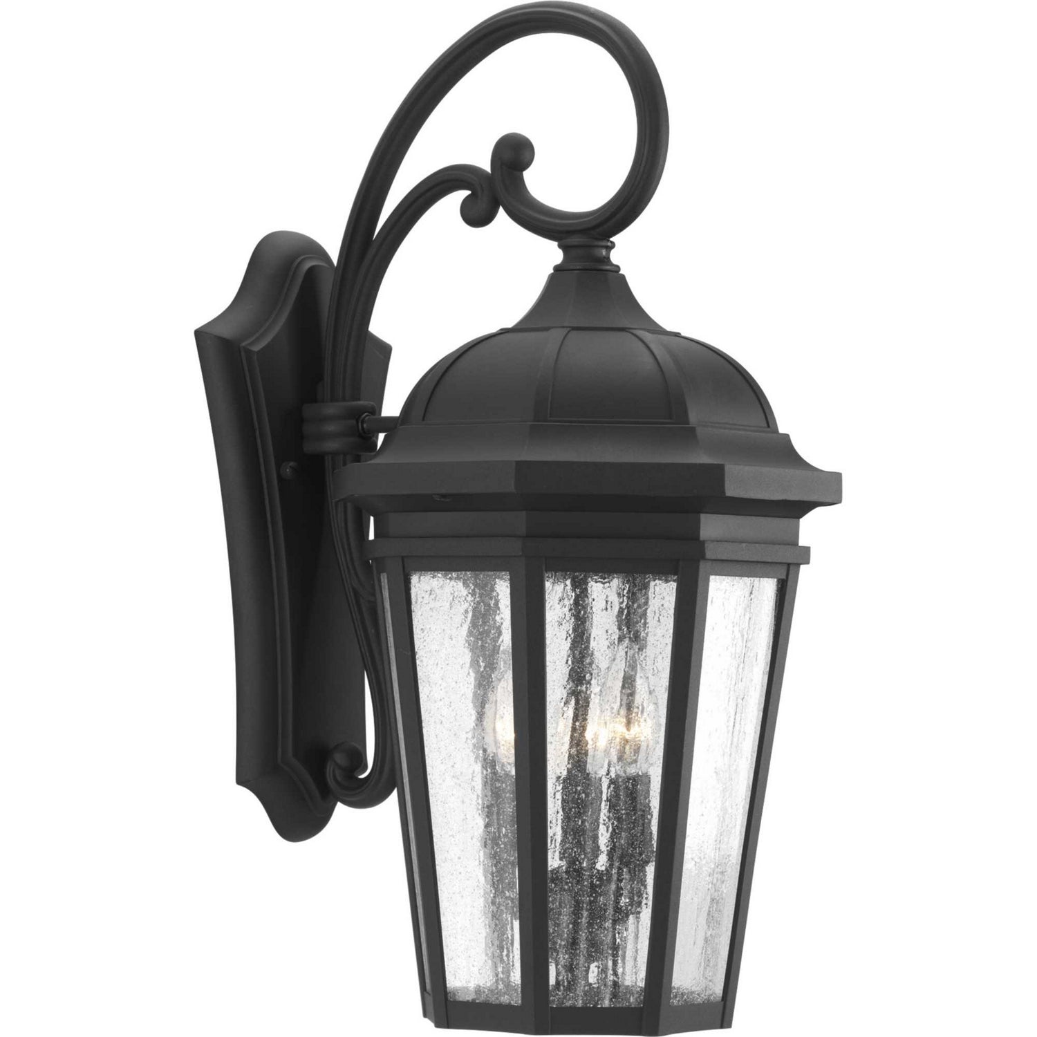 Progress Lighting - P560016-031 - Three Light Large Wall Lantern - Verdae - Black