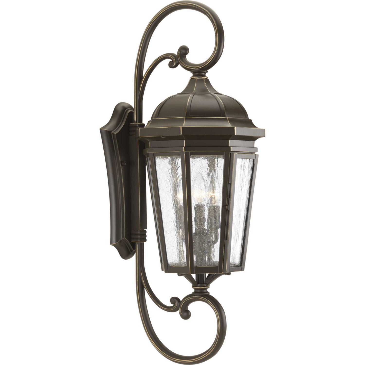 Progress Lighting - P560017-020 - Three Light Large Wall Lantern - Verdae - Antique Bronze