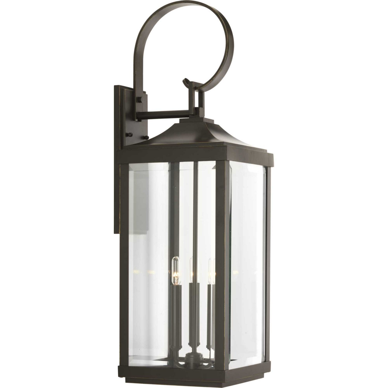 Progress Lighting - P560023-020 - Three Light Large Wall Lantern - Gibbes Street - Antique Bronze