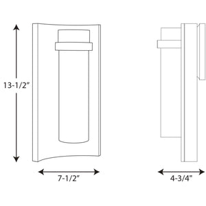 Progress Lighting - P560030-129-30 - LED Wall Lantern - Z-1020 LED - Architectural Bronze