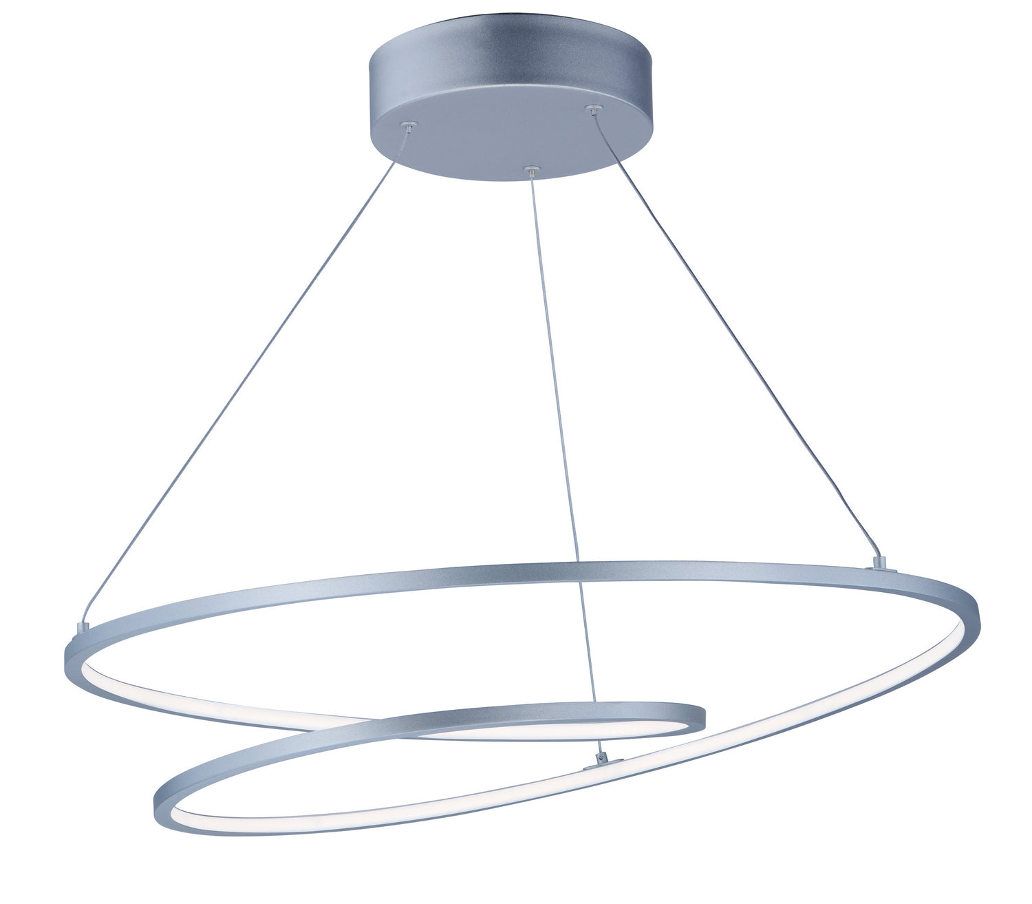 ET2 - E21325-MS - LED Pendant - Cycle - Matte Silver