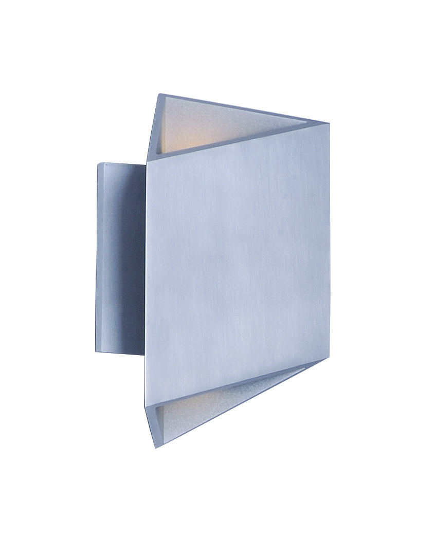 ET2 - E41373-SA - LED Outdoor Wall Sconce - Alumilux Facet - Satin Aluminum