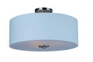 Maxim - 10014WLSN - Three Light Semi-Flush Mount - Bongo - Satin Nickel