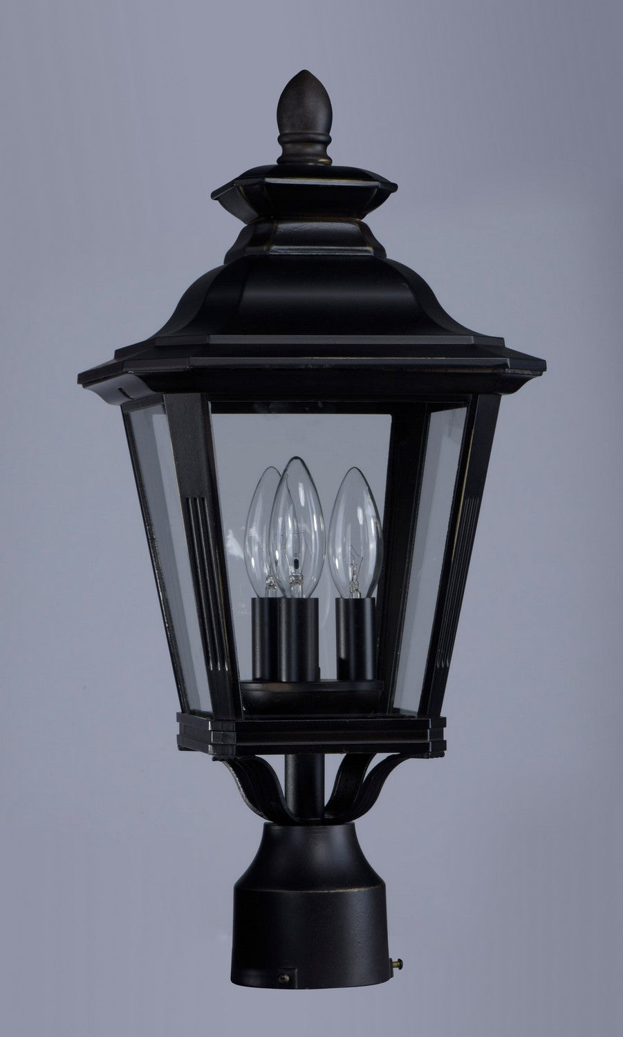 Maxim - 1130CLBZ - Three Light Outdoor Pole/Post Lantern - Knoxville - Bronze