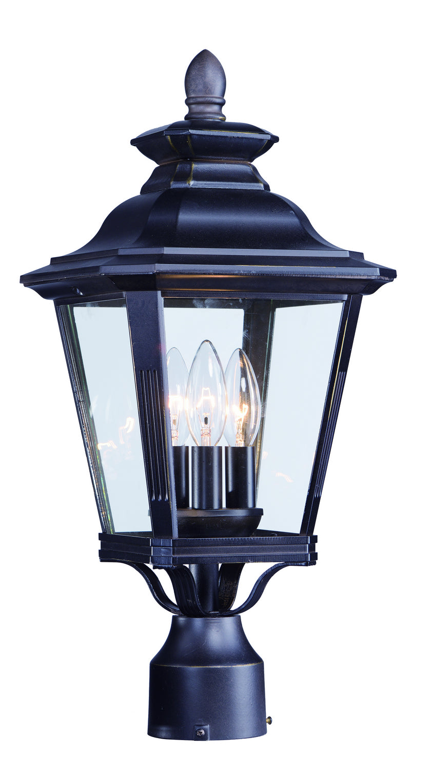 Maxim - 1130CLBZ - Three Light Outdoor Pole/Post Lantern - Knoxville - Bronze