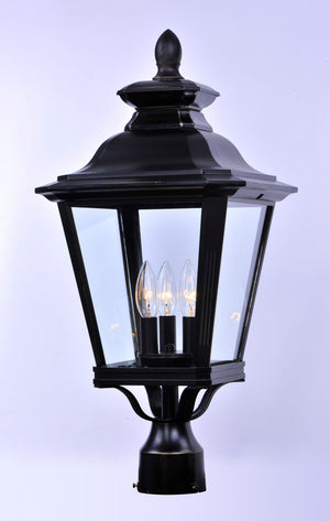 Maxim - 1131CLBZ - Three Light Outdoor Pole/Post Lantern - Knoxville - Bronze