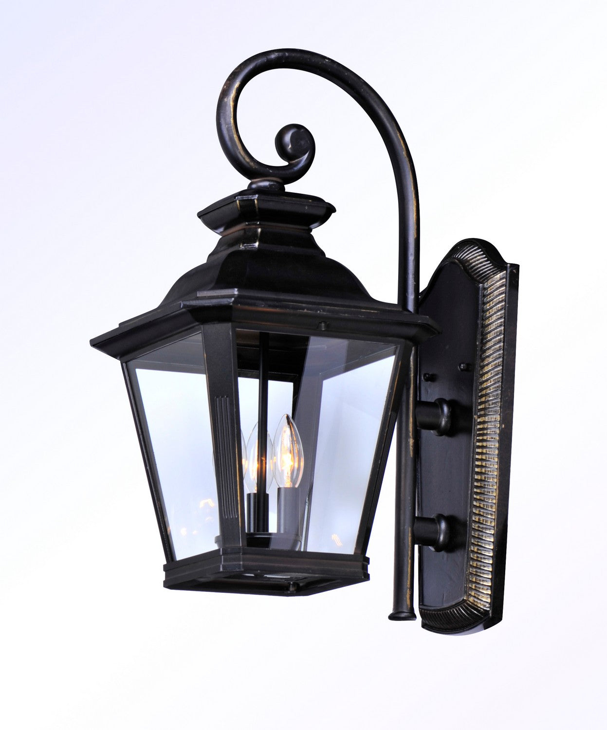 Maxim - 1135CLBZ - Three Light Outdoor Wall Lantern - Knoxville - Bronze