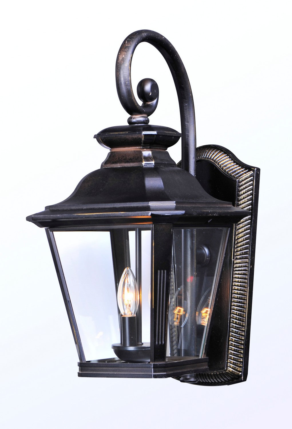 Maxim - 1135CLBZ - Three Light Outdoor Wall Lantern - Knoxville - Bronze