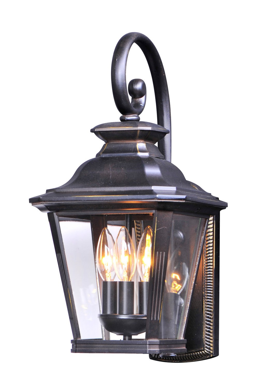 Maxim - 1135CLBZ - Three Light Outdoor Wall Lantern - Knoxville - Bronze