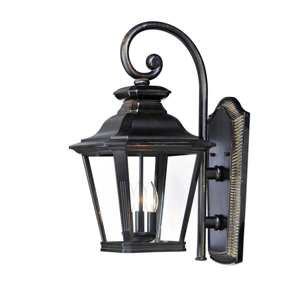 Maxim - 1137CLBZ - Three Light Outdoor Wall Lantern - Knoxville - Bronze