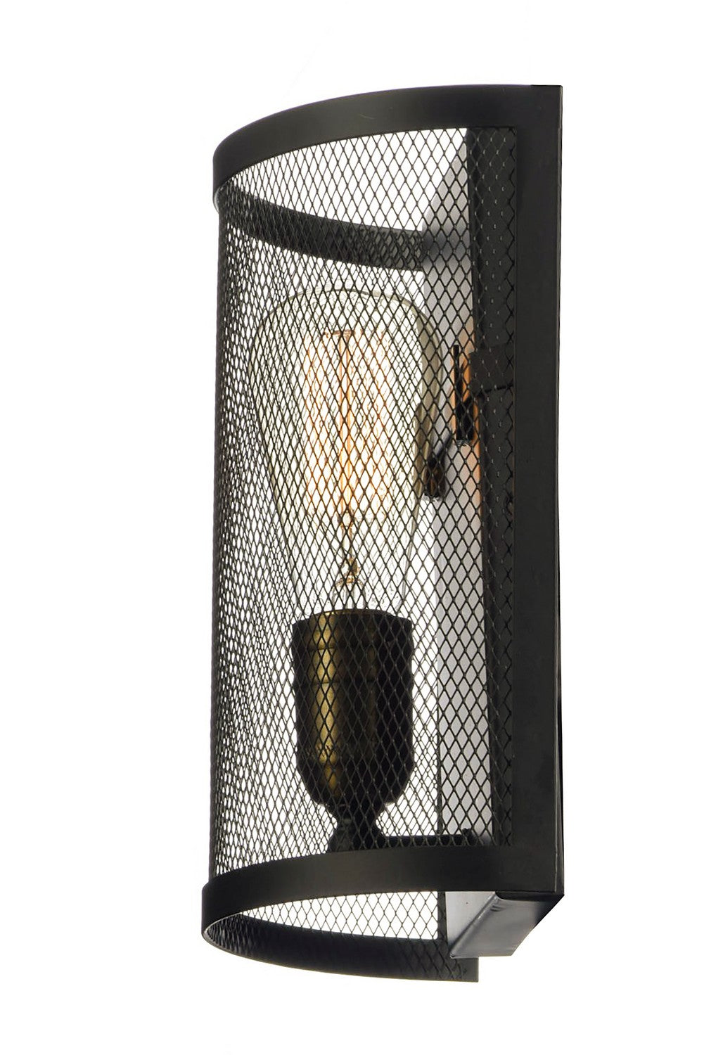 Maxim - 20112BKNAB - One Light Wall Sconce - Palladium - Black / Natural Aged Brass