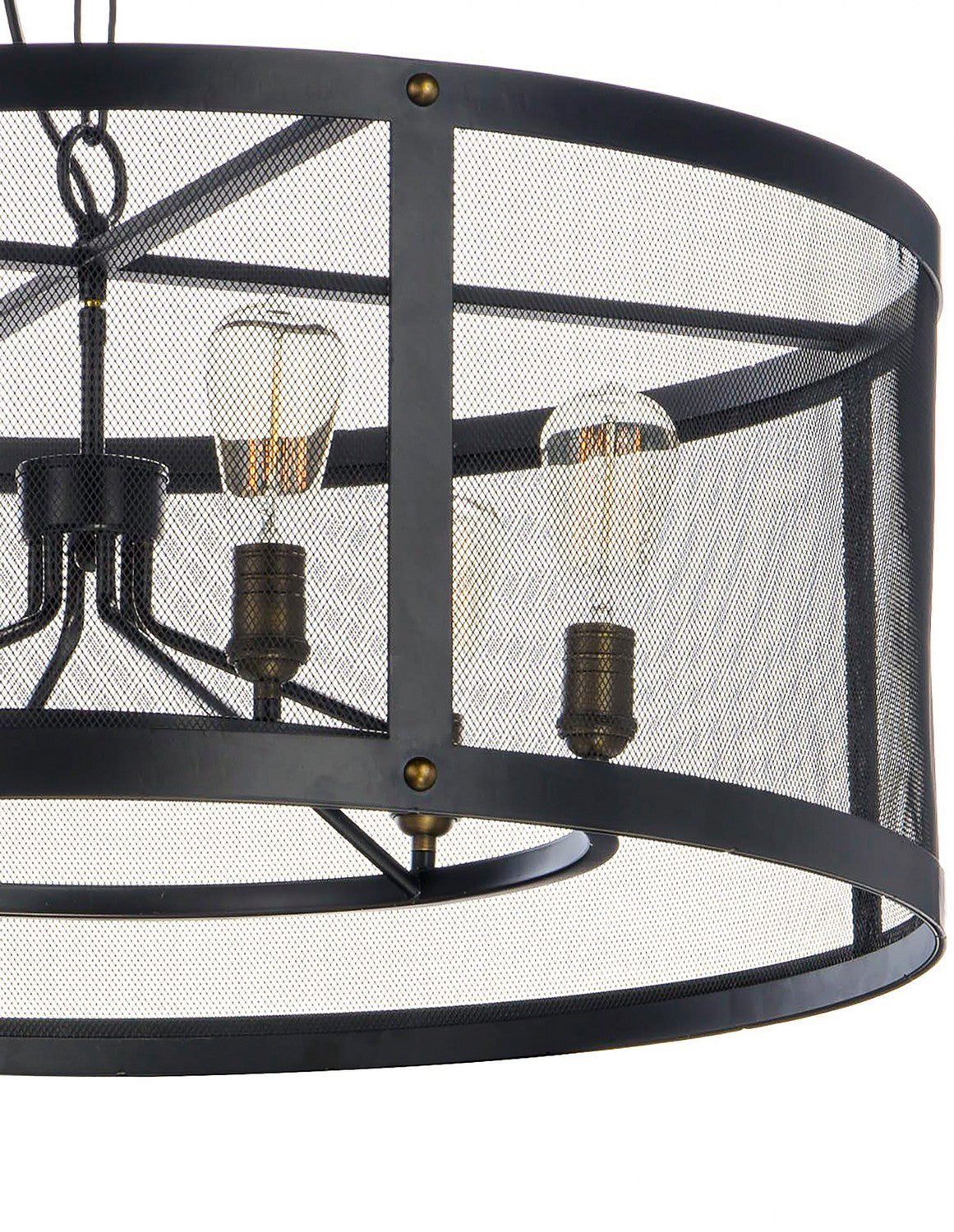 Maxim - 20115BKNAB - Five Light Chandelier - Palladium - Black / Natural Aged Brass