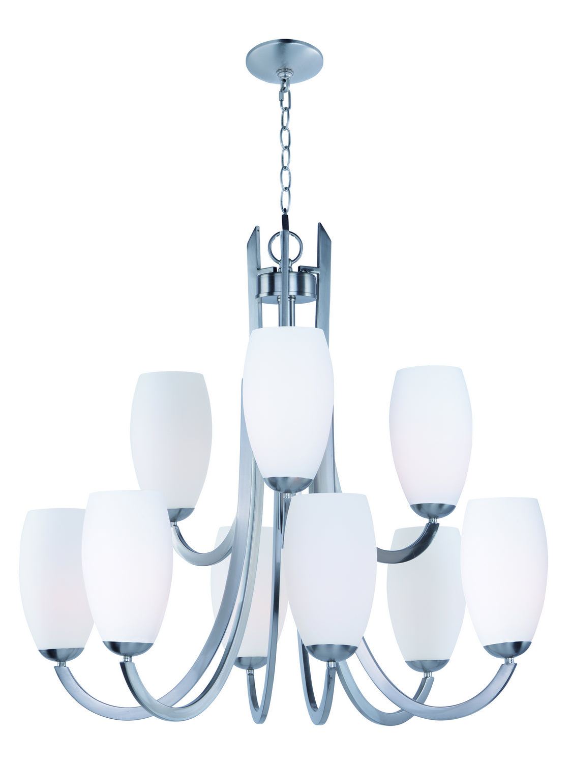 Maxim - 21657SWSN - Nine Light Chandelier - Taylor - Satin Nickel