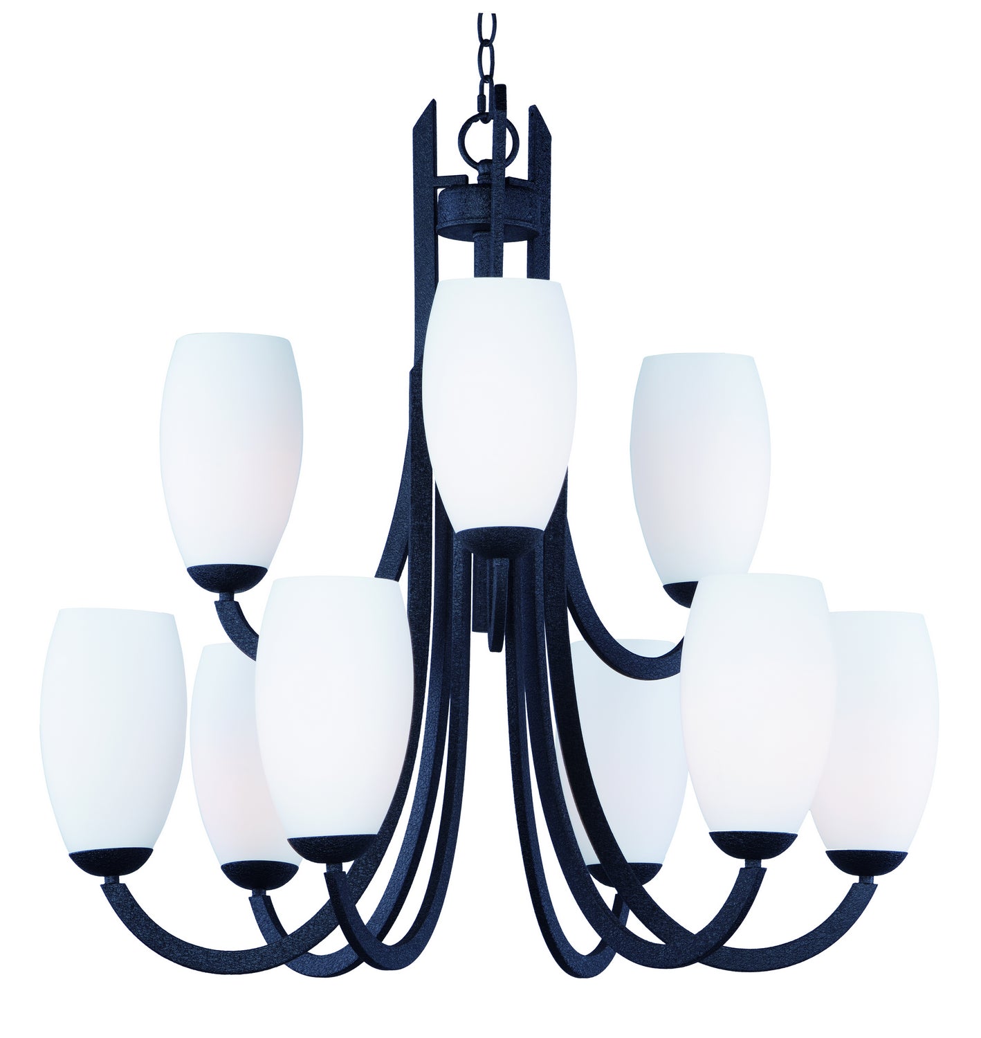 Maxim - 21657SWTXB - Nine Light Chandelier - Taylor - Textured Black