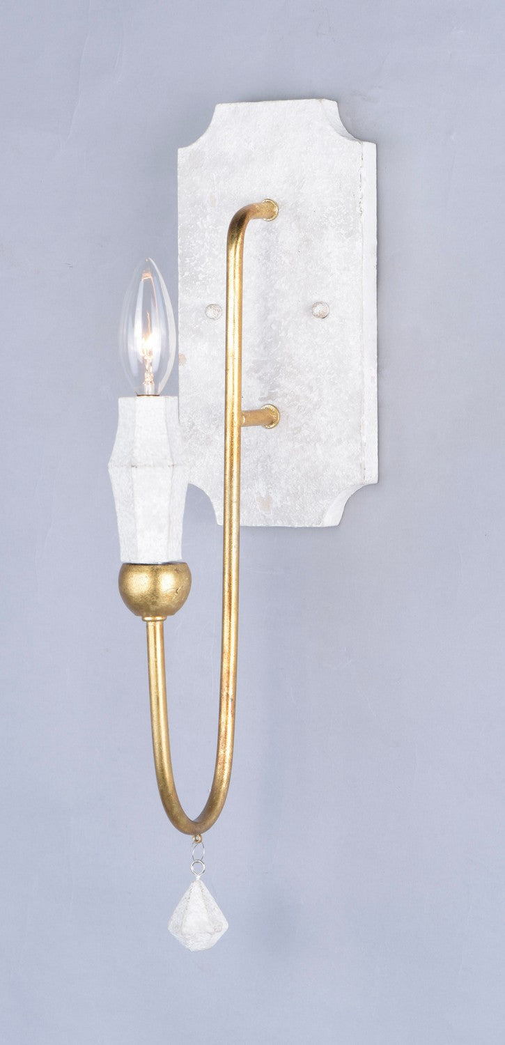 Maxim - 22432CSTGL - One Light Wall Sconce - Claymore - Claystone / Gold Leaf