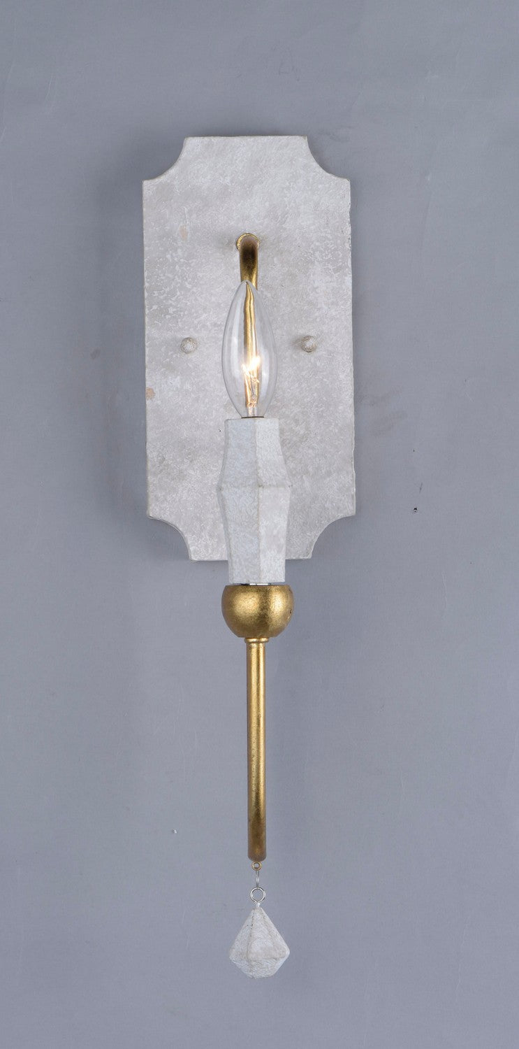 Maxim - 22432CSTGL - One Light Wall Sconce - Claymore - Claystone / Gold Leaf