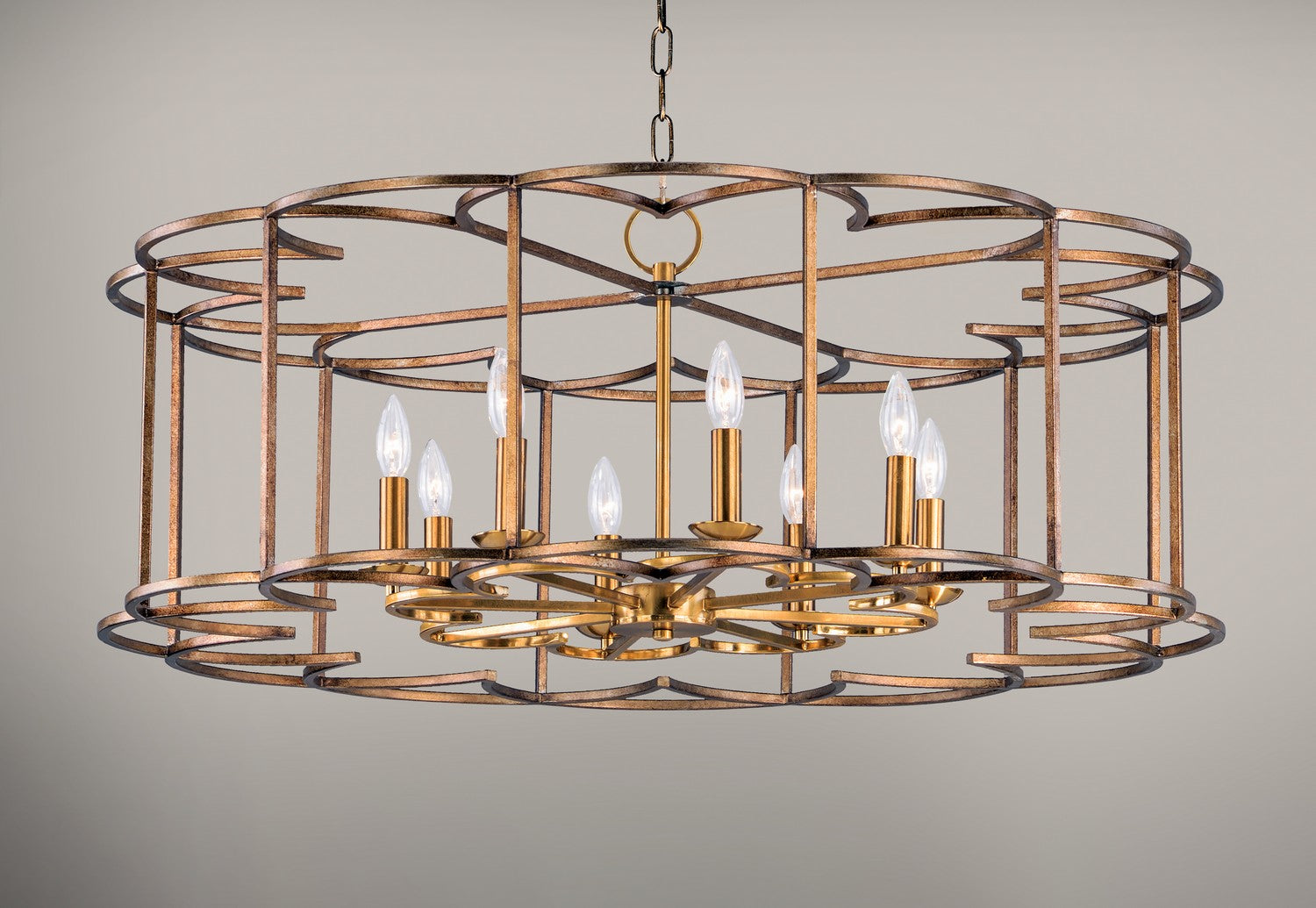 Maxim - 24734BZF - Eight Light Chandelier - Helix - Bronze Fusion