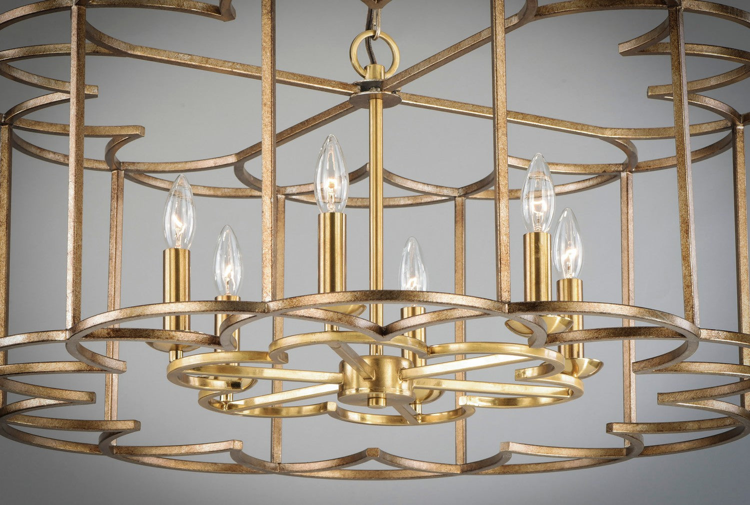 Maxim - 24735BZF - Six Light Chandelier - Helix - Bronze Fusion