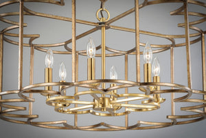 Maxim - 24735BZF - Six Light Chandelier - Helix - Bronze Fusion